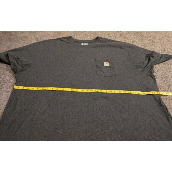 Carhartt Loose Fit Gray Pocket Short Sleeve T-Shirt Distressed Men's 4XL - Picture 4 of 6